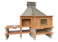 Ref. 340 - 300 cm x 69 cm et 115 cm x 274 cm, LxLxH | Grill 60 cm x 40 cm, LxL | 1700 kg